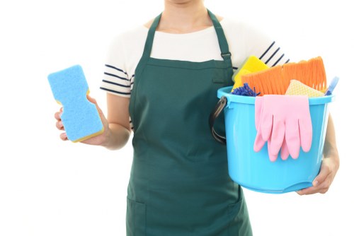 Recycling and sustainability collection with waste sorting in a local area