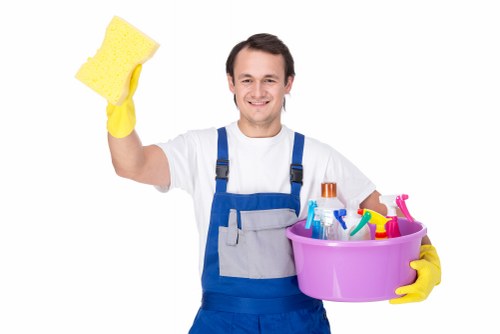 Vacuuming curtains as part of home maintenance